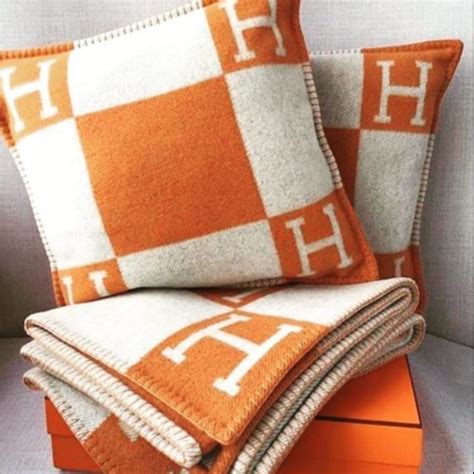 wine colored hermes blanket|Hermes pillow patterns.